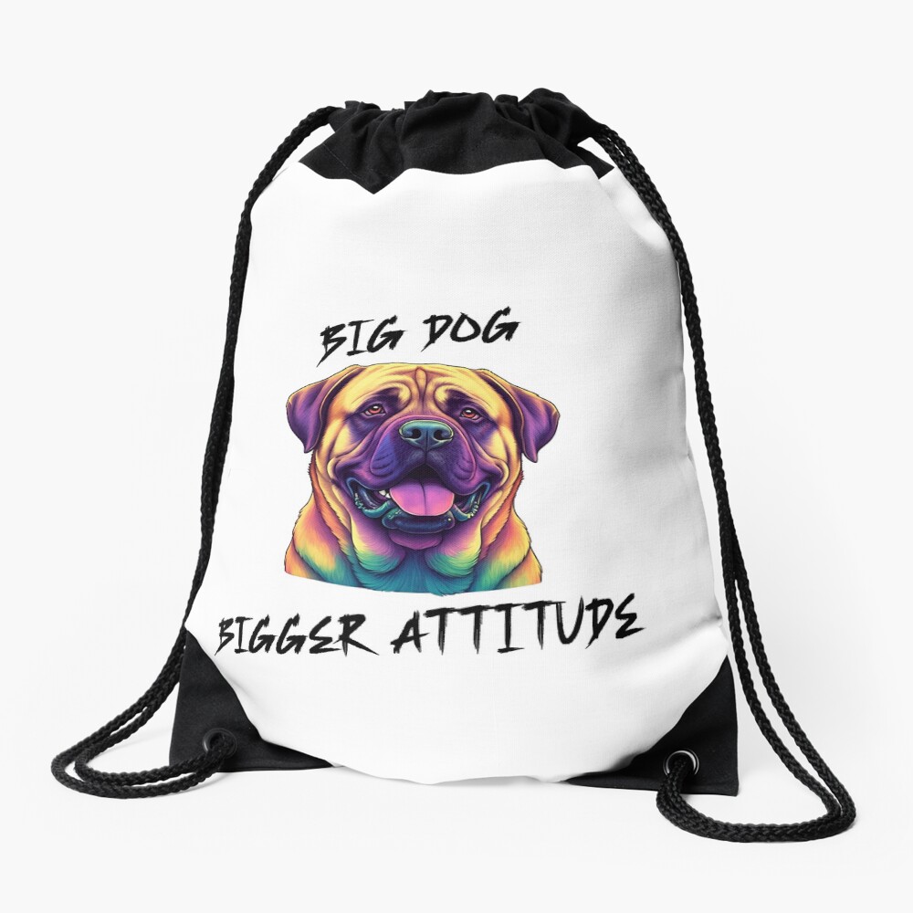 Big Dog Drawstring Bag