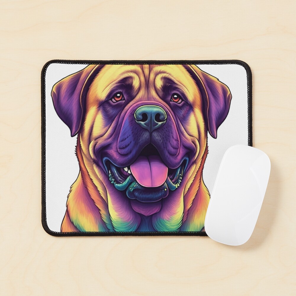 Colorful Dog Art Mouse Pad