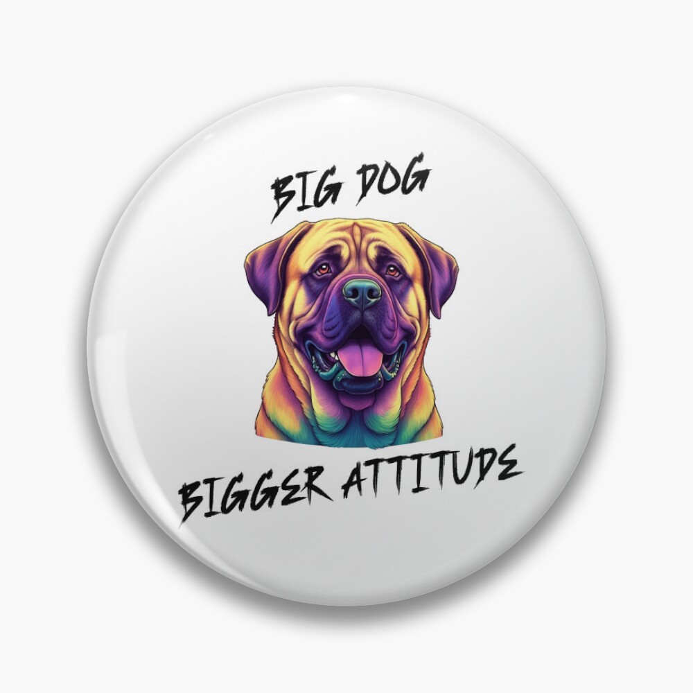 Big Dog Button Pin