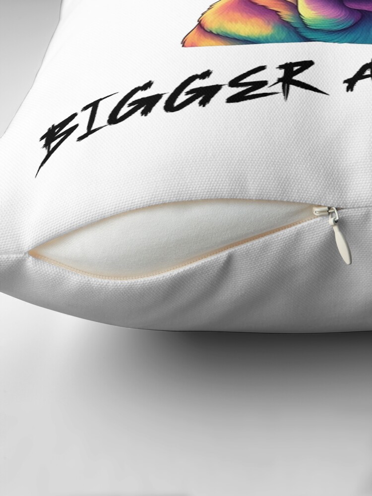 Big Dog Attitude Throw Pillow