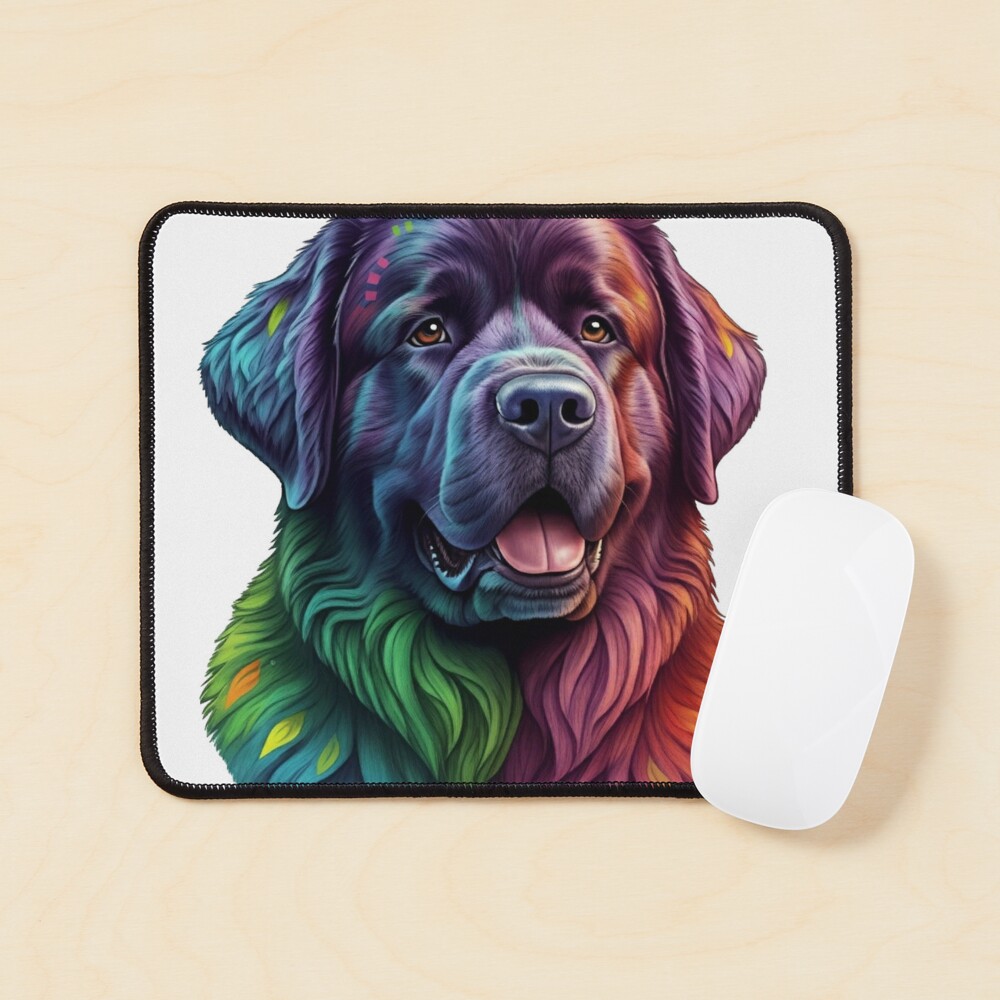 Colorful Dog Art Mouse Pad