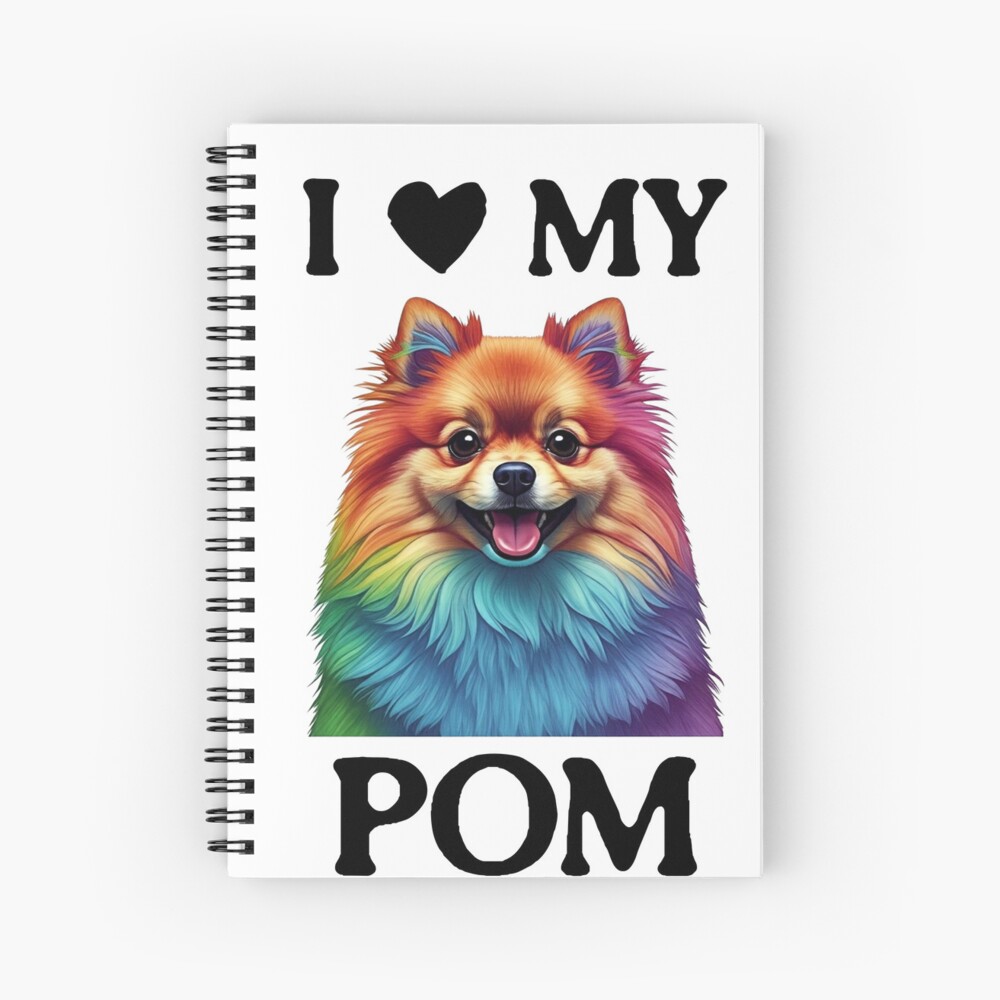 I Love My Pom Spiral Notebook / Hardcover Journal