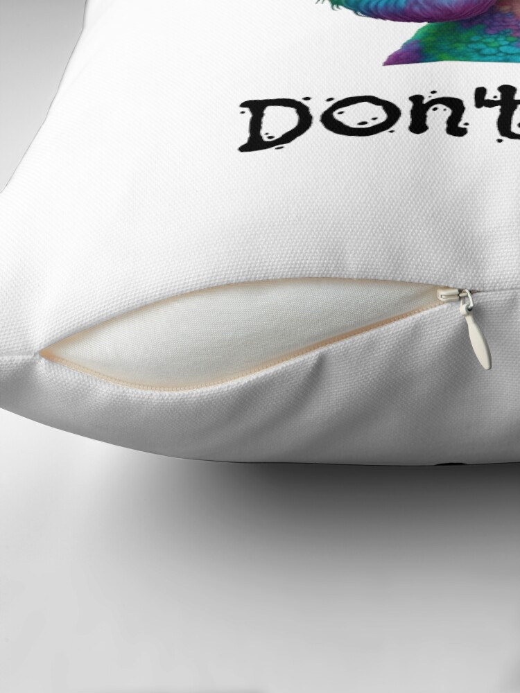 Poodle Hair Don't Care Throw Pillow