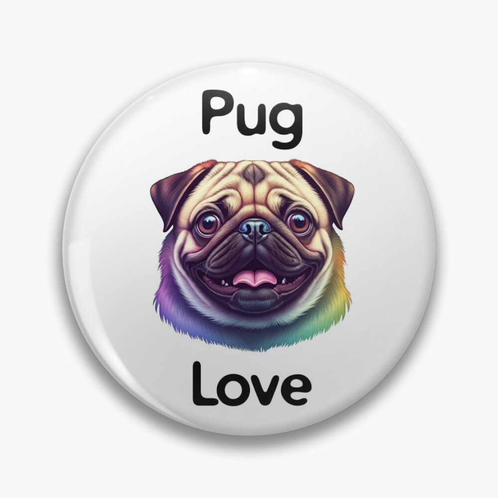 Pug Love Button
