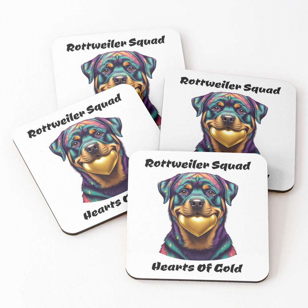 Rottweiler Squad Coasters