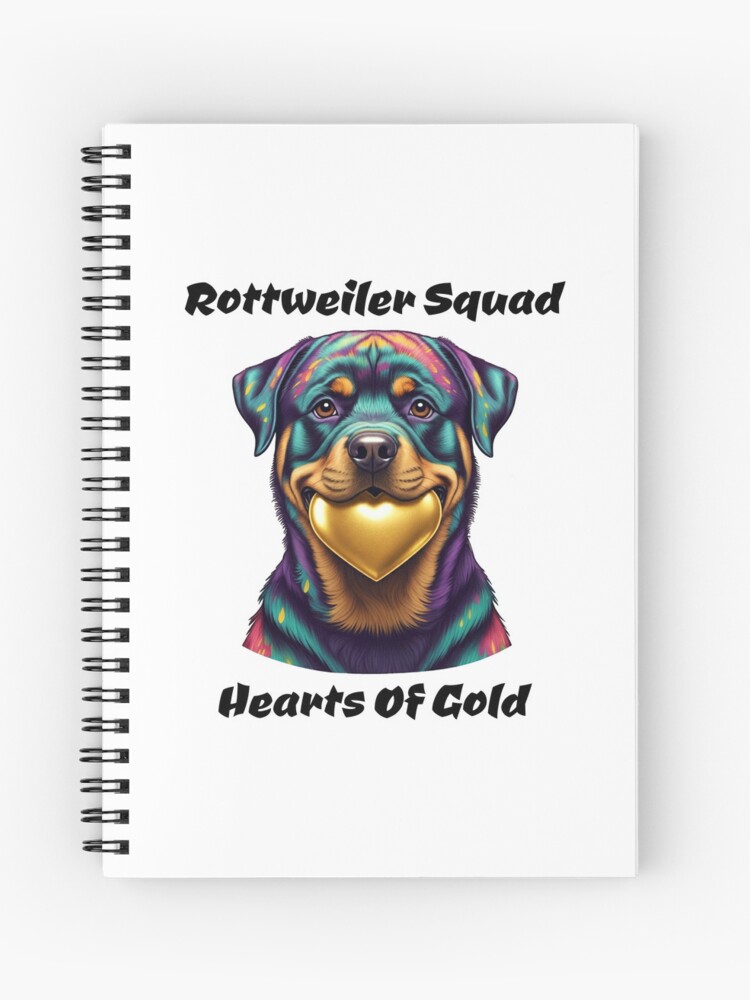 Rottweiler Squad Hearts of Gold Notebook / Journal