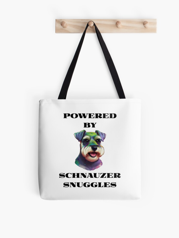 Schnauzer Snuggles Tote Bag