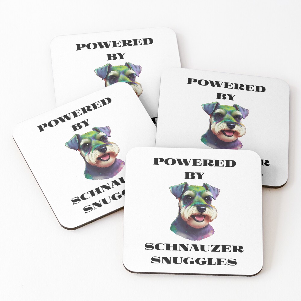 Schnauzer Snuggles Coasters