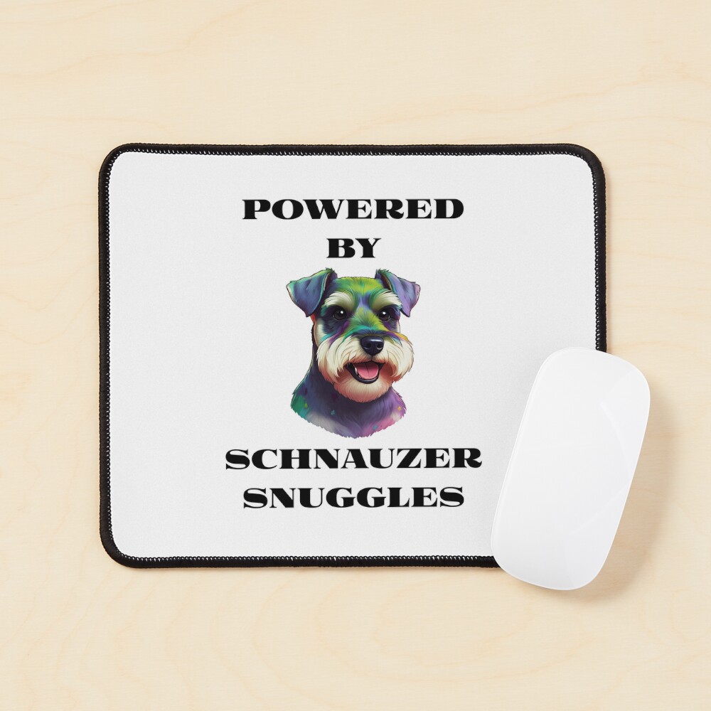 Schnauzer Snuggles Mouse Pad