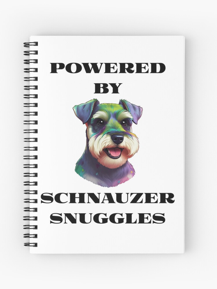 Schnauzer Snuggles Spiral Notebook & Hardcover Journal