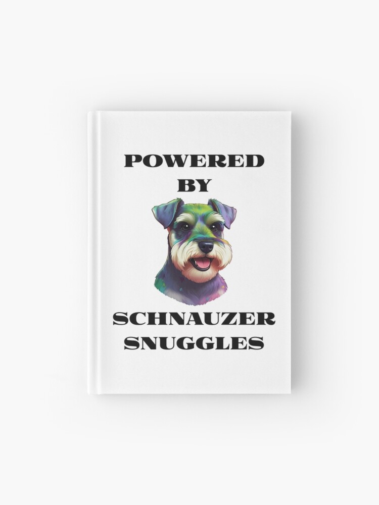 Schnauzer Snuggles Spiral Notebook & Hardcover Journal