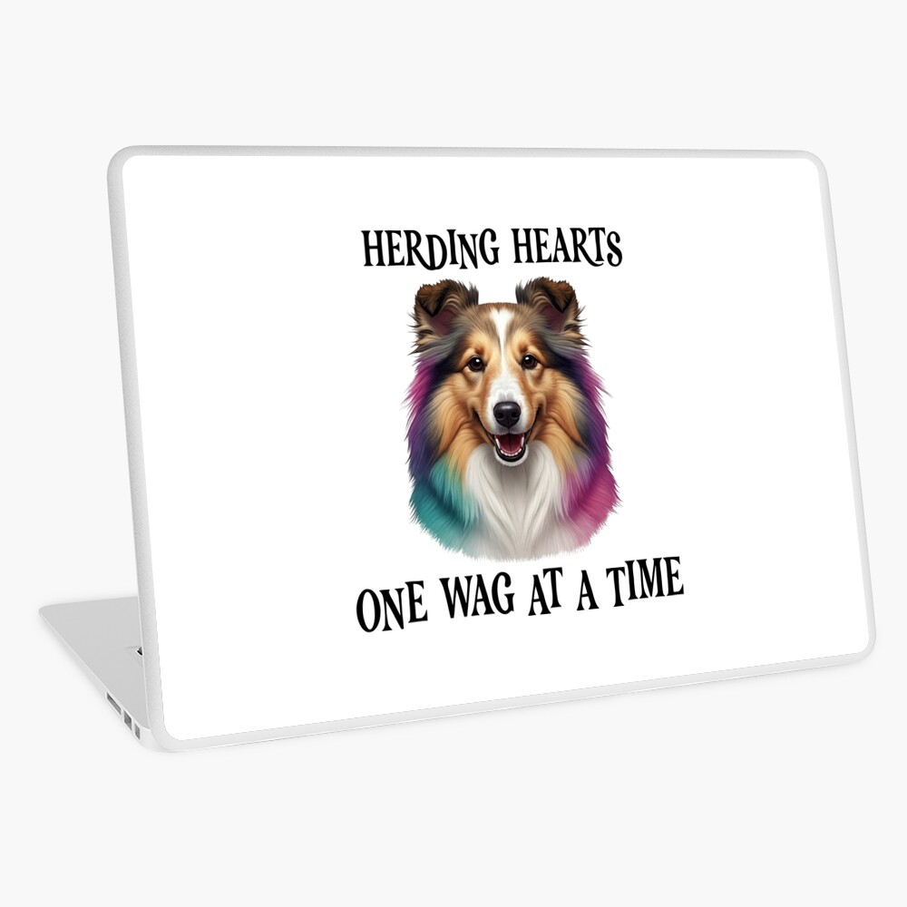 Herding Dog Art Laptop Skin