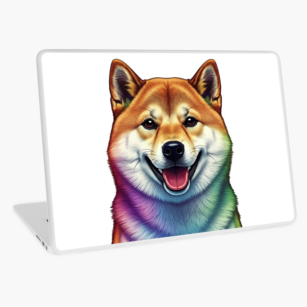 Shiba Inu Art Laptop Skin