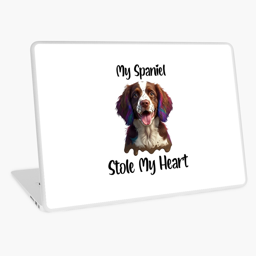 My Spaniel Stole My Heart Laptop Skin