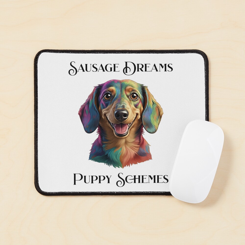 Sausage Dreams Puppy Schemes Mouse Pad
