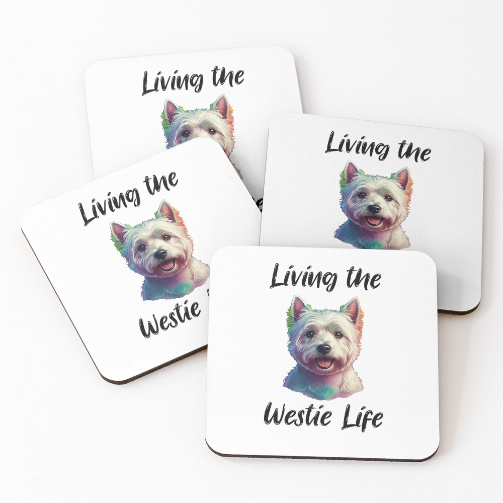 Westie Life Coaster Set