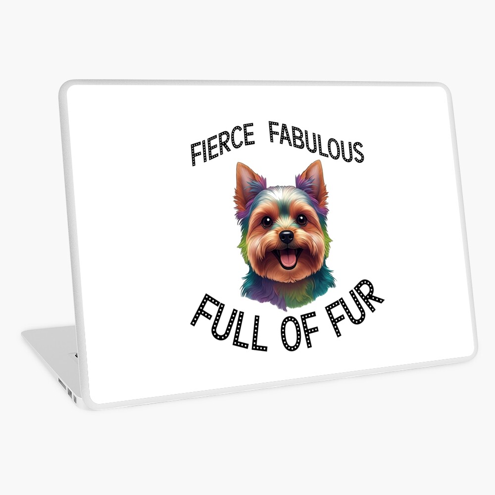 Fierce Fabulous Full of Fur Laptop Skin