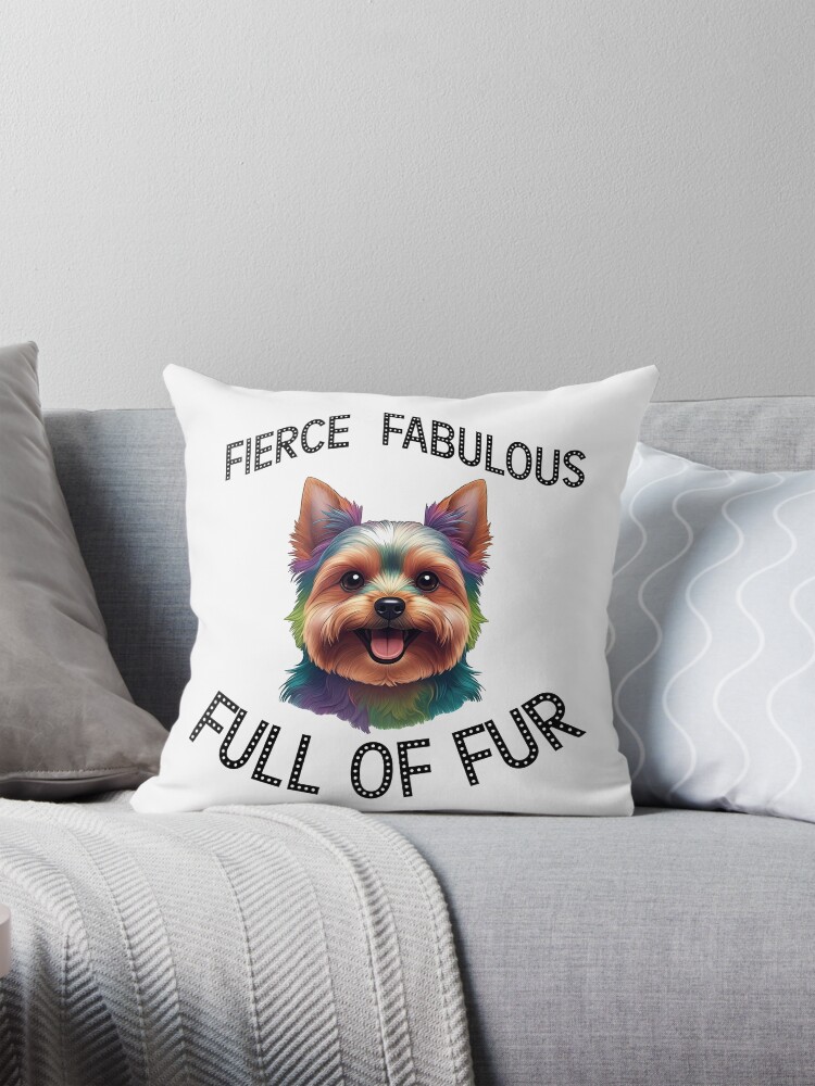Yorkshire Terrier Throw Pillow