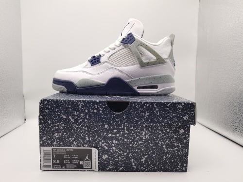 Air Jordan 4 Retro White Navy