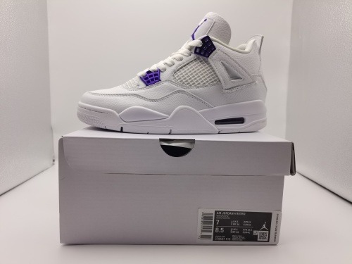 Air Jordan 4 Retro White Purple