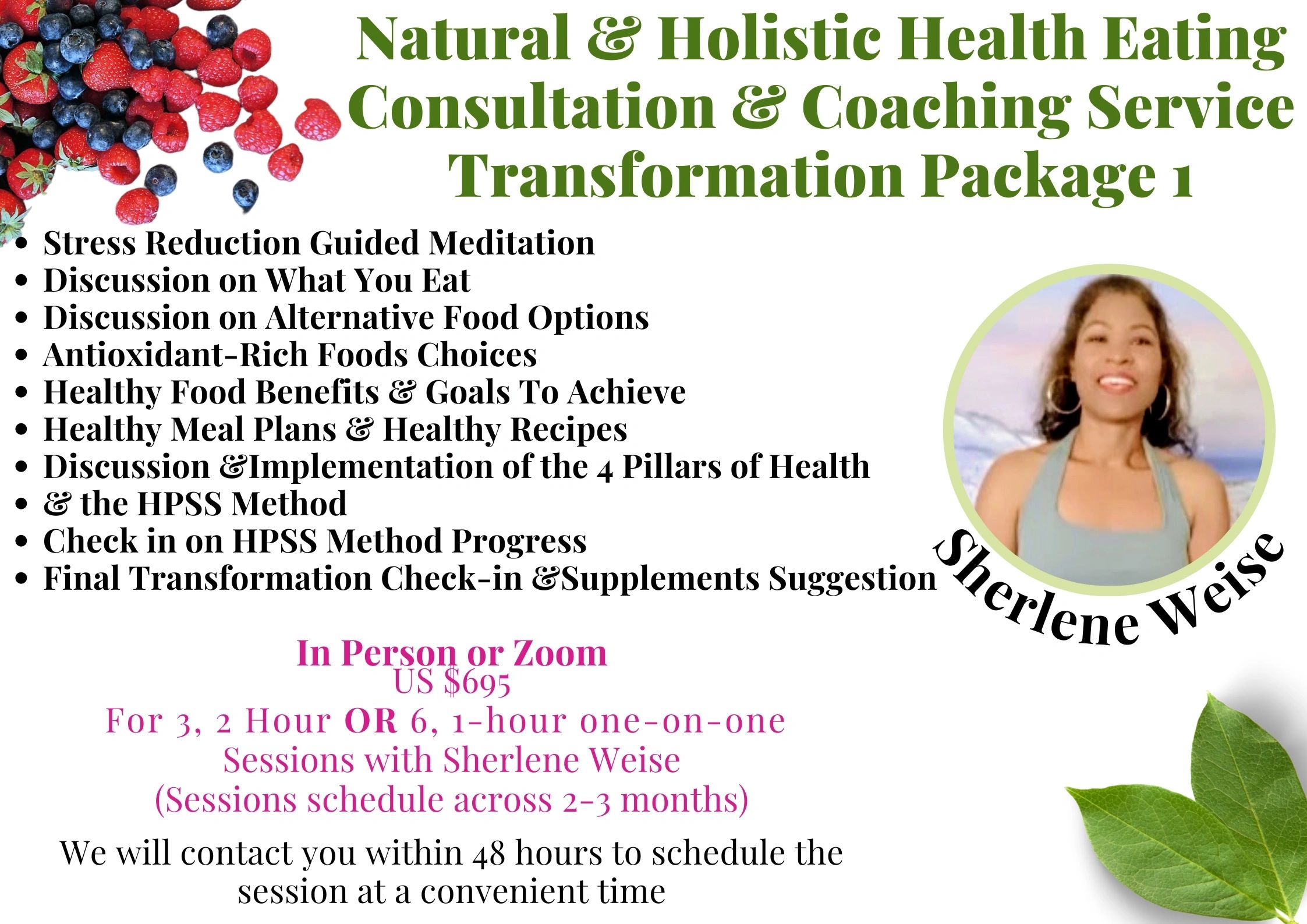 Natural & Holistic Health Transformation Package 1