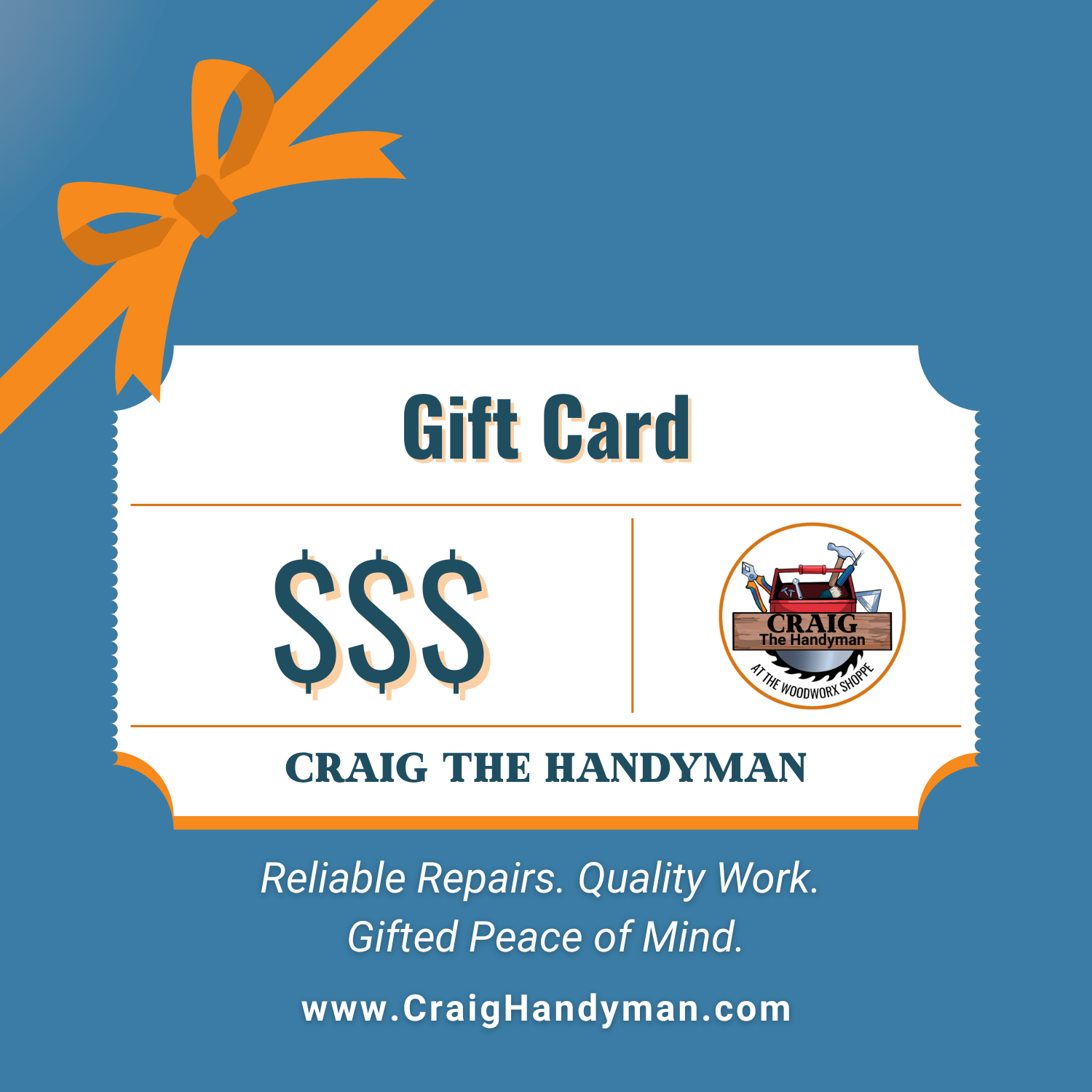 Craig the Handyman Gift Card