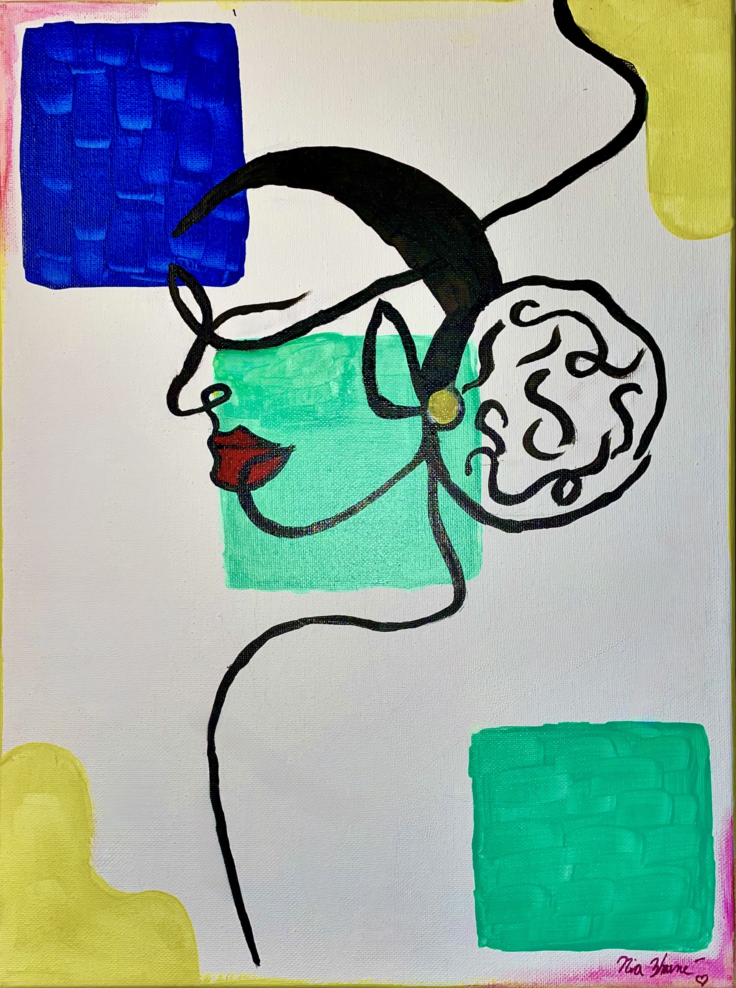 Abstract Portrait Painting