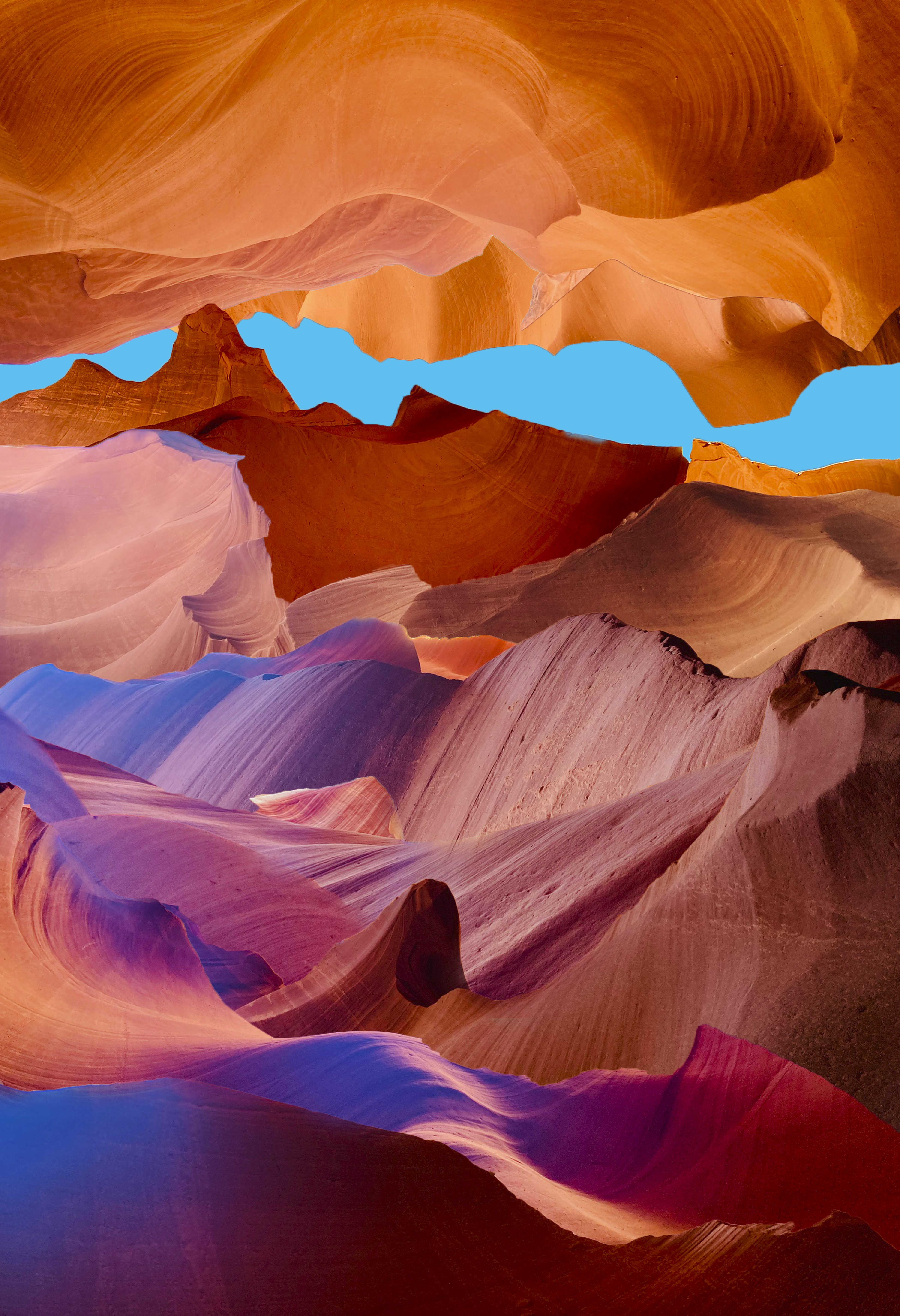 Orange Canyon with Blue