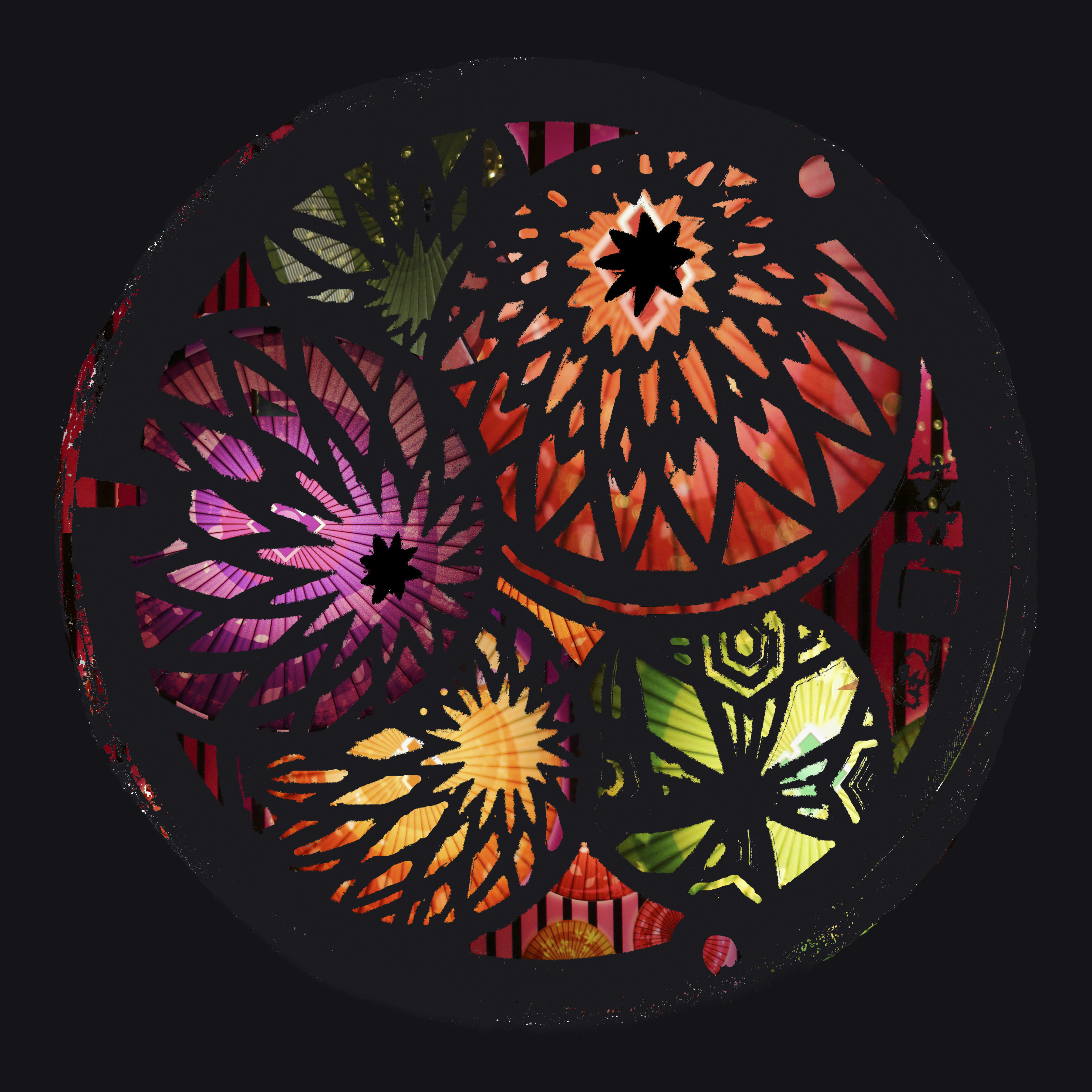 Manhole Covers of Japan: Temari Wagasa