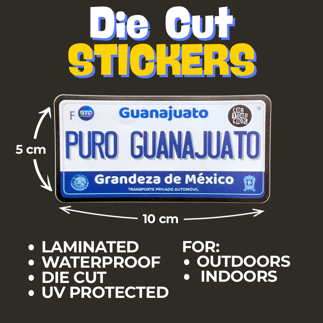 Stickers Plaquitas de los Estados de Mexico