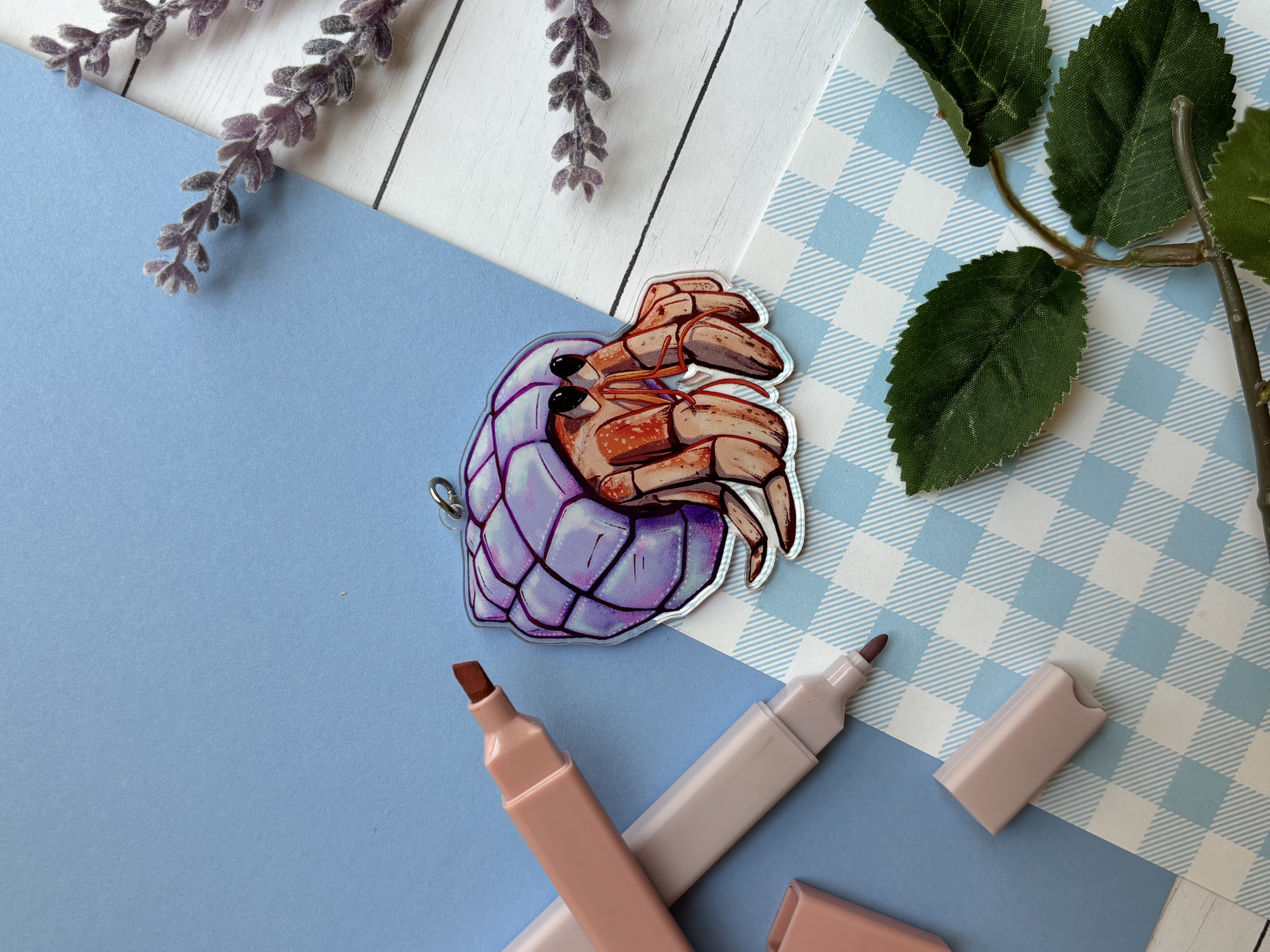 Hermit Crab Keychain 