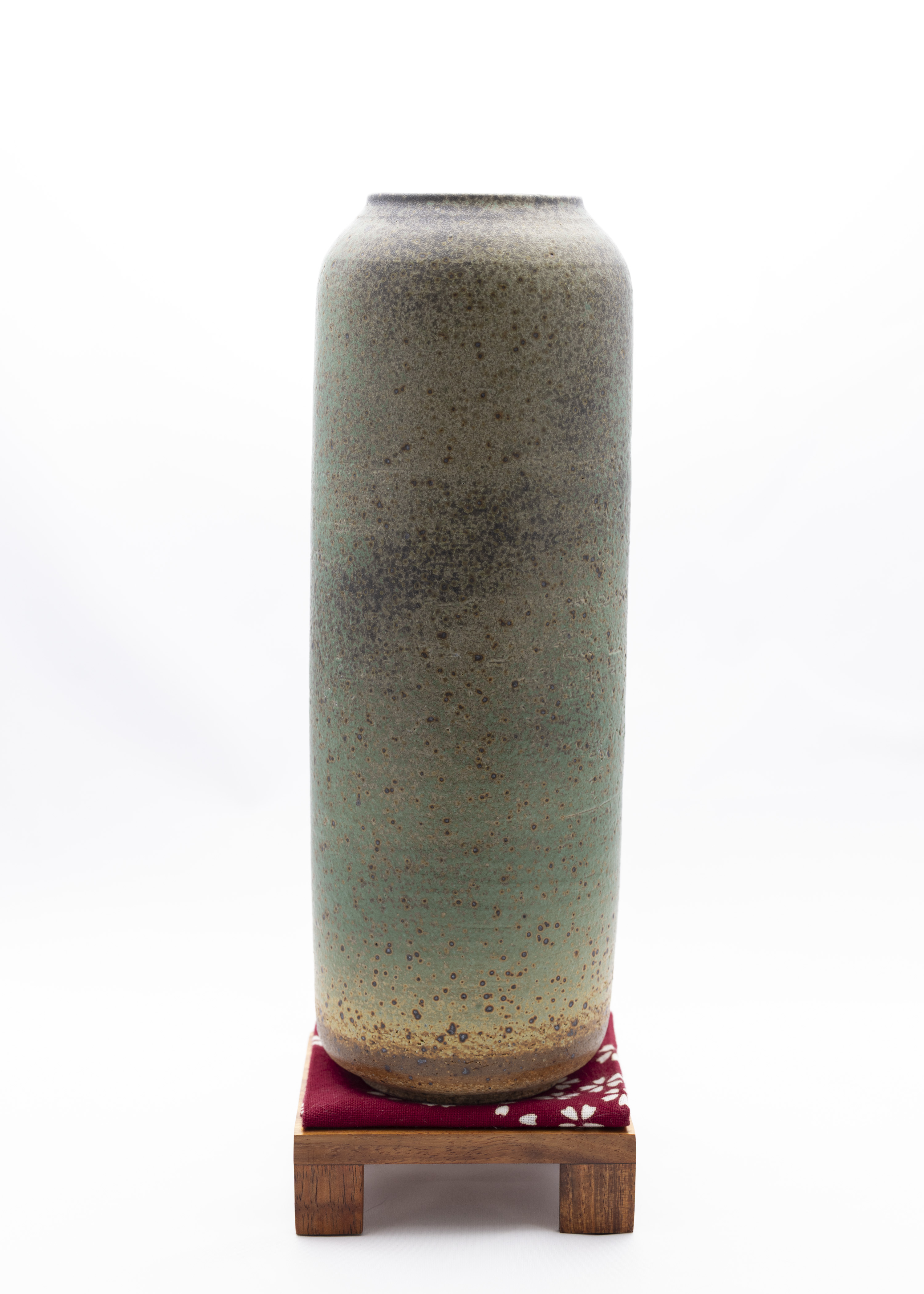 Tall Rustic Cylindrical Vase