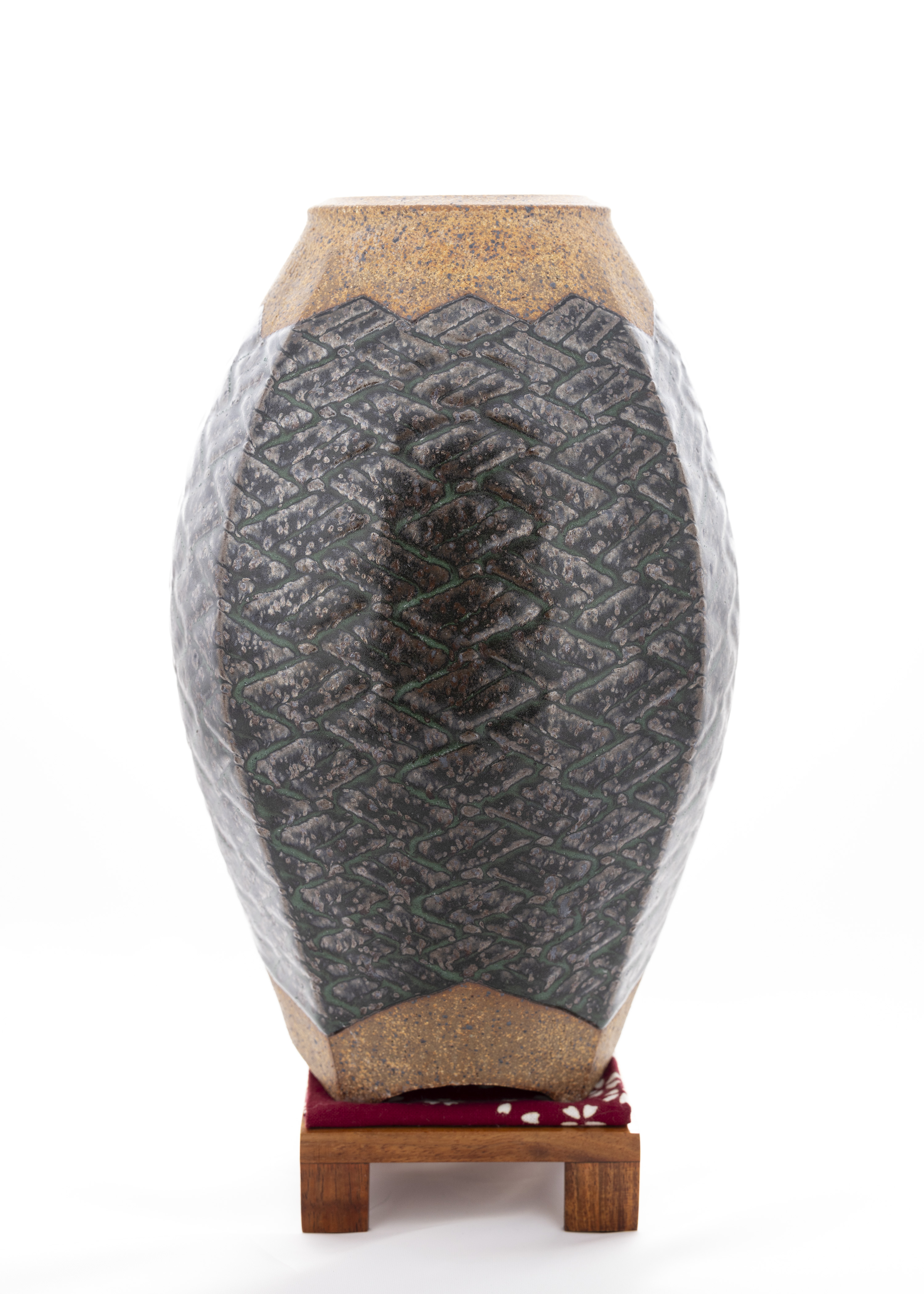 Carved Weave Rustic Vase