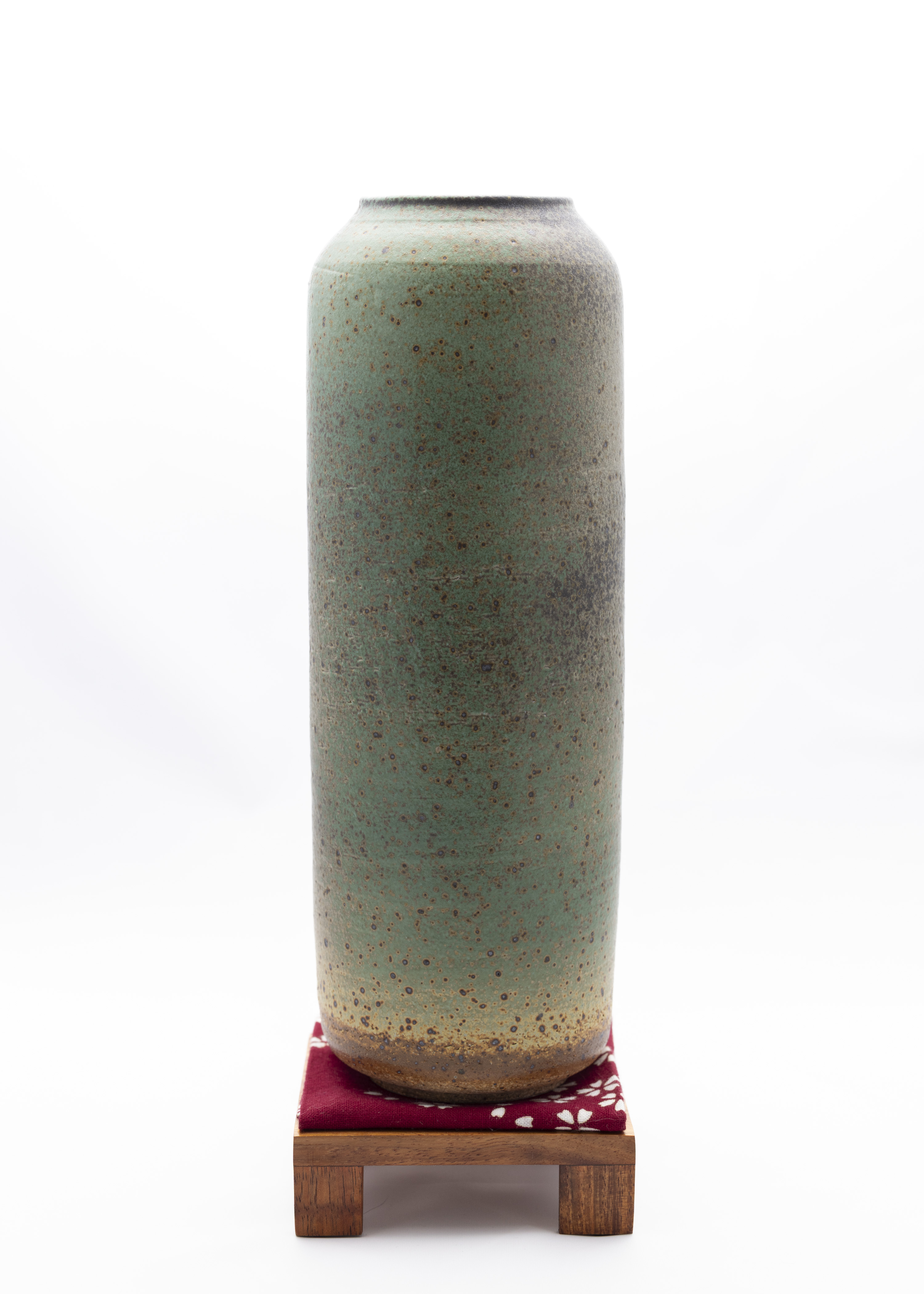 Tall Rustic Cylindrical Vase