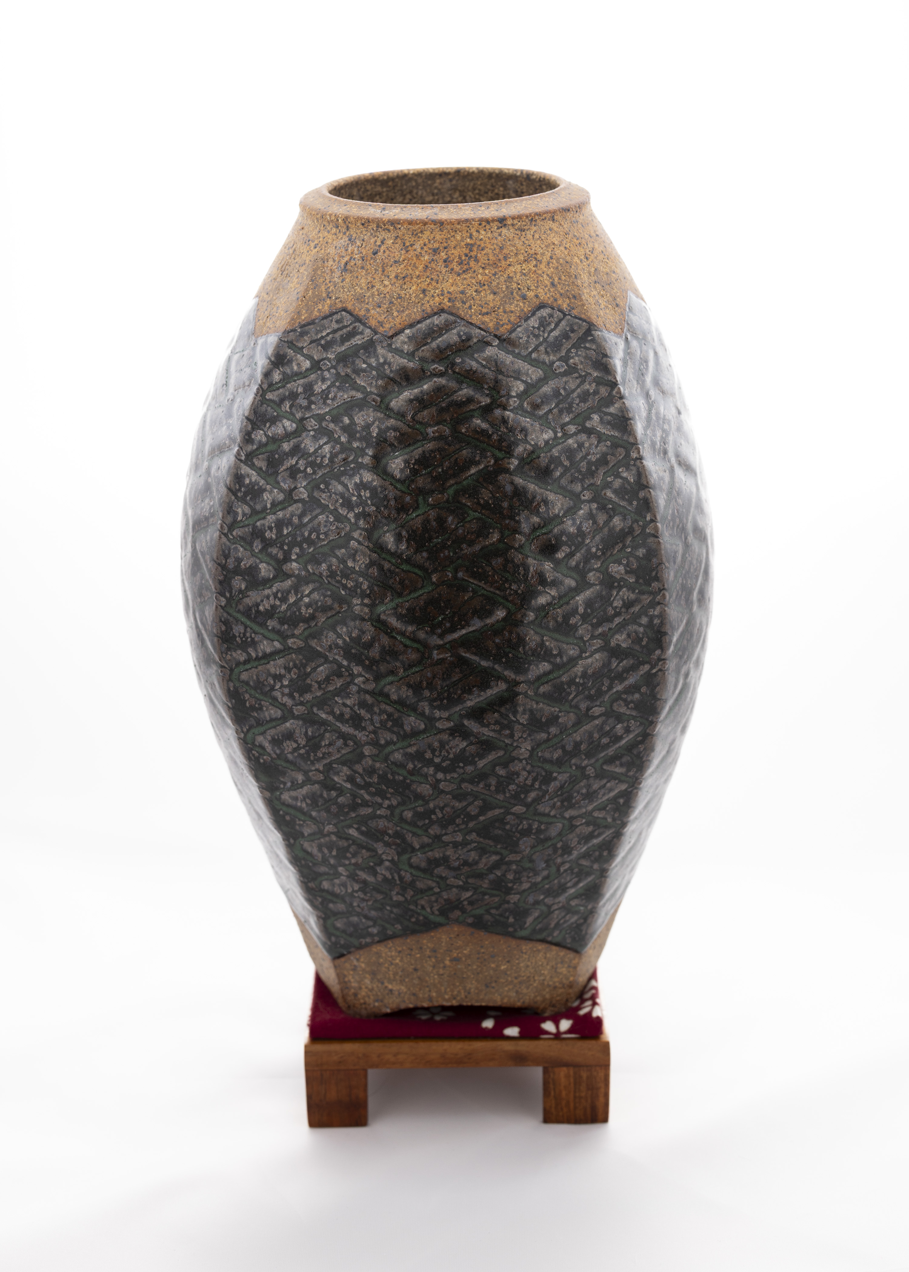 Carved Weave Rustic Vase