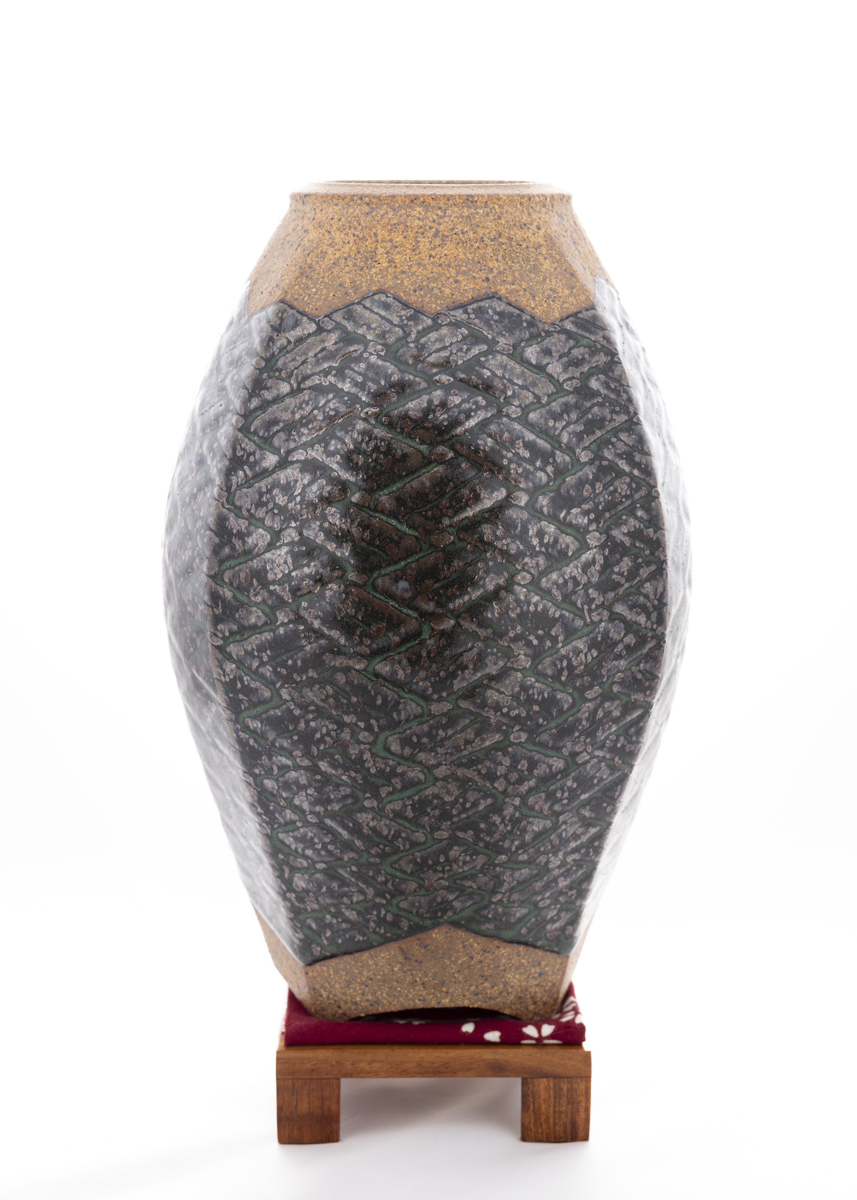 Carved Weave Rustic Vase