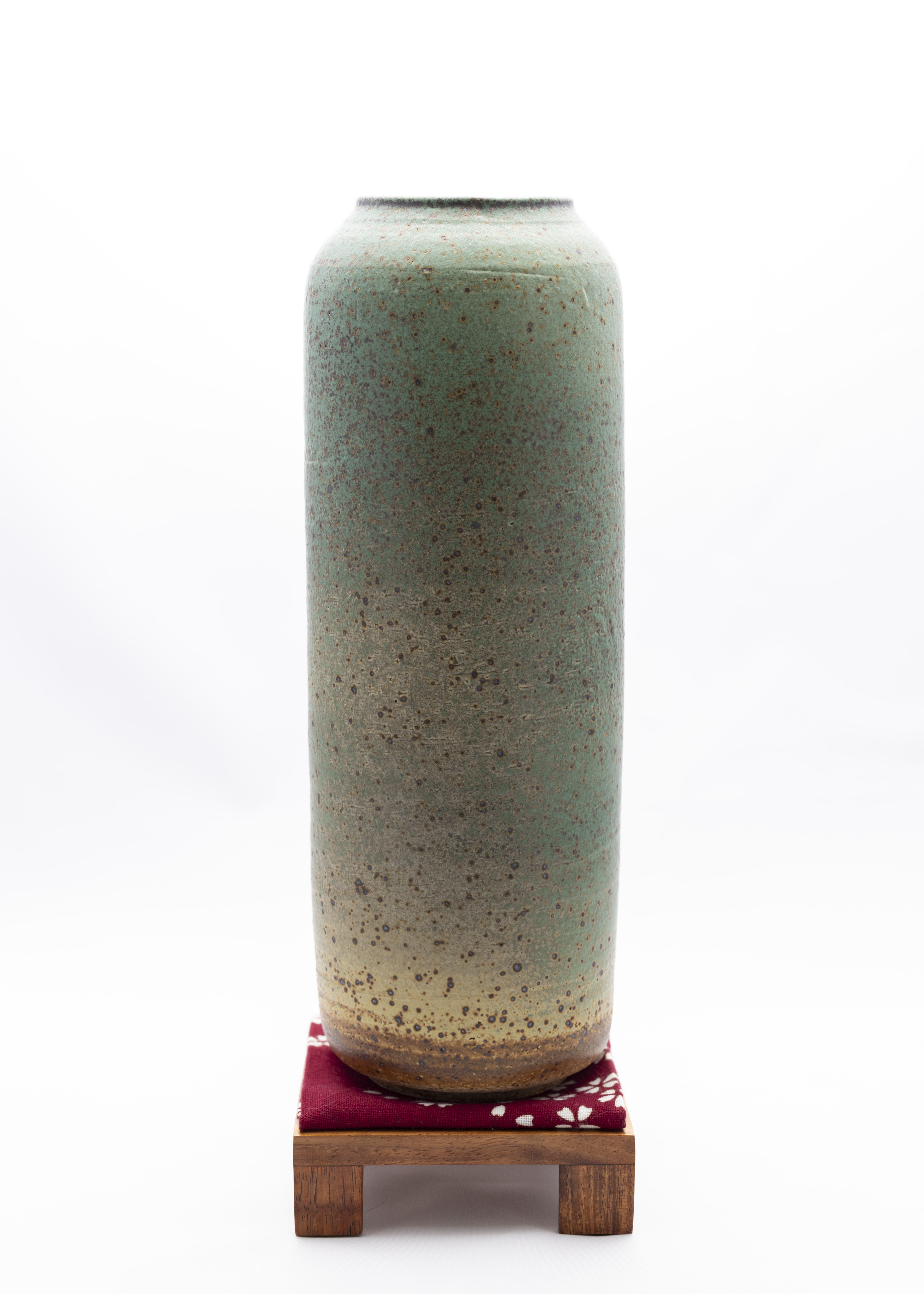 Tall Rustic Cylindrical Vase