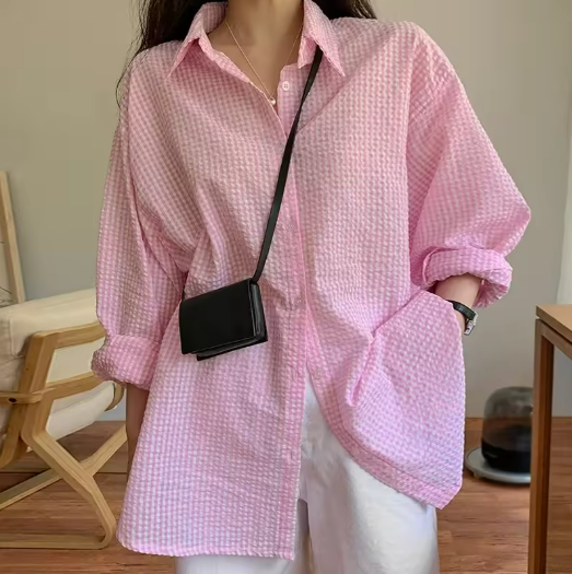 Pink Oversized Shirt