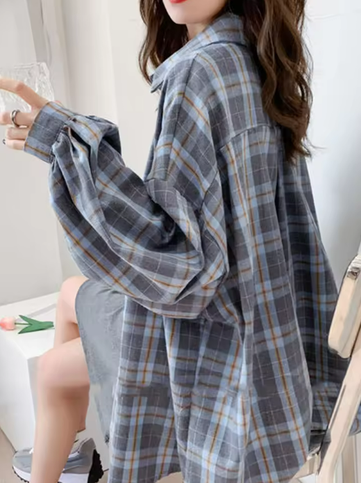 Oversized Plaid Shirt
