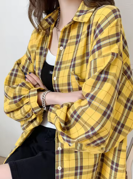 Oversized Plaid Shirt