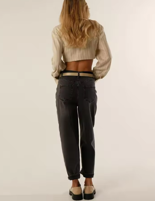 Striped Cropped Shirt