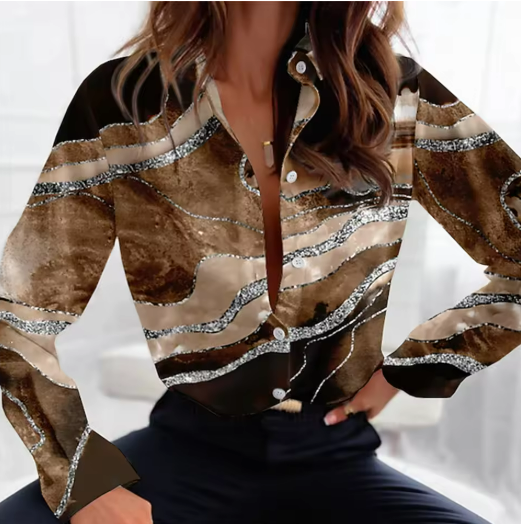 Women's Abstract Print Shirt