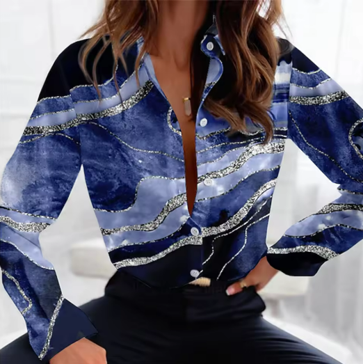 Women's Abstract Print Shirt
