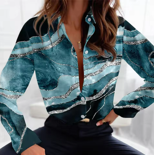Women's Abstract Print Shirt
