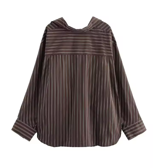 Striped Button-Up Shirt