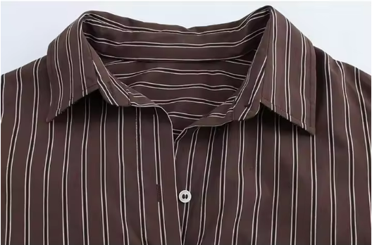 Striped Button-Up Shirt