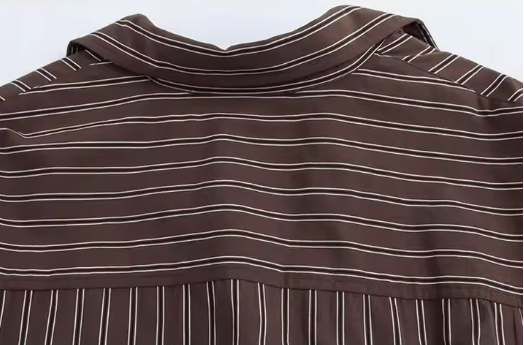 Striped Button-Up Shirt