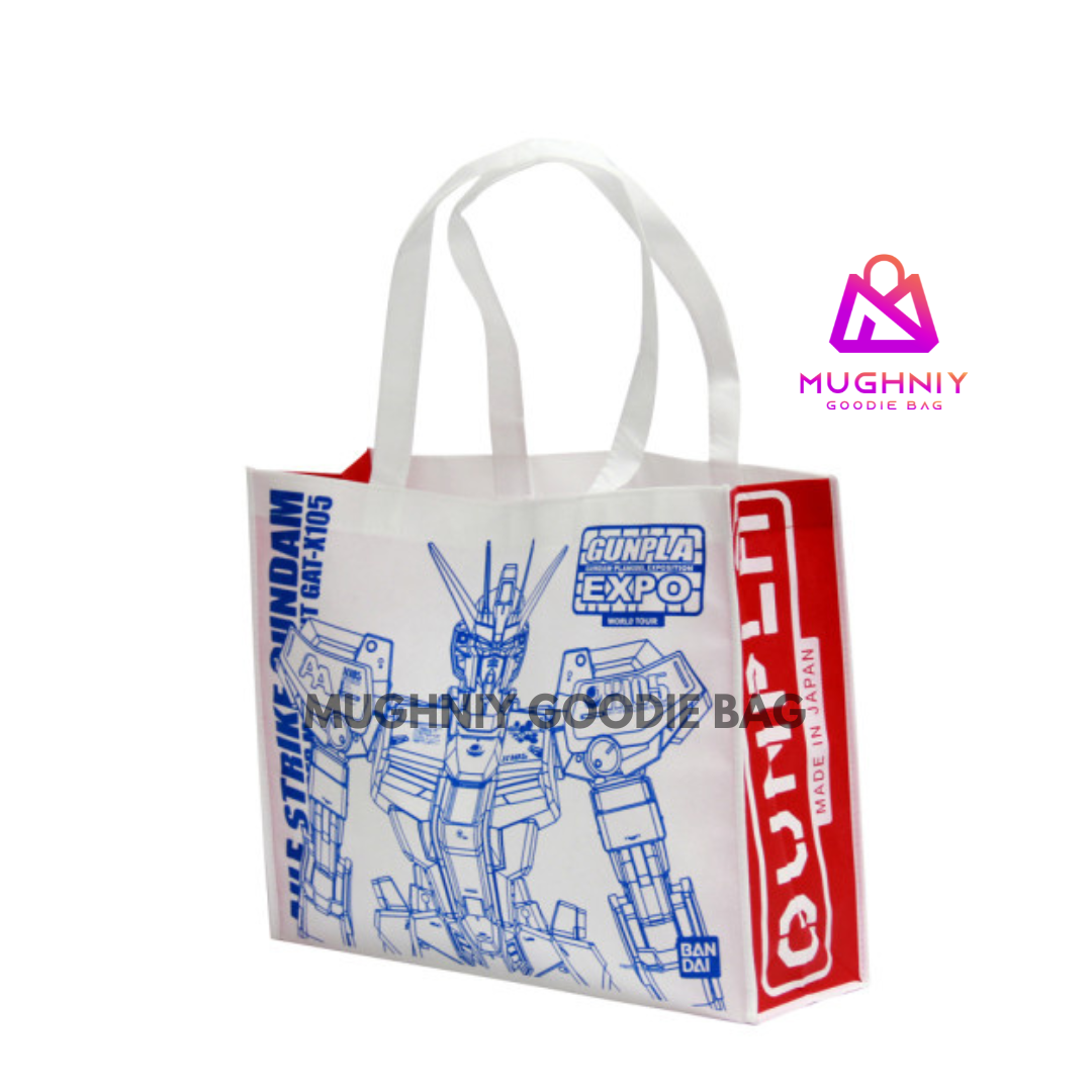 (35x45x15) Landscape Goodie Bag Jahit Custom Bahan Spunbond 100 gram include sablon 1 warna