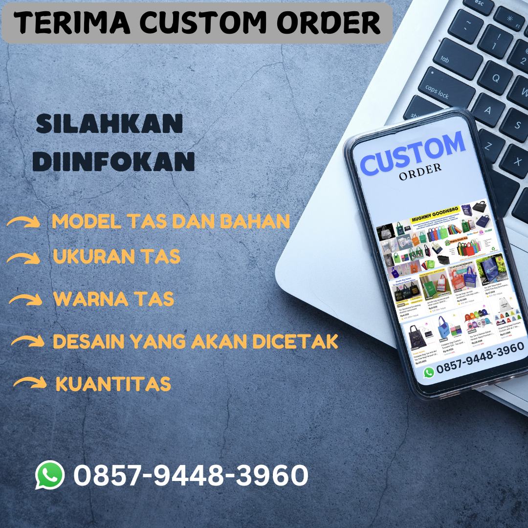 (10x10x30) Bahan  Spunbond 100 gram Tas Botol Tumbler / Tas Wine / Tote Bag Tumbler include sablon 1 warna 1 sisi