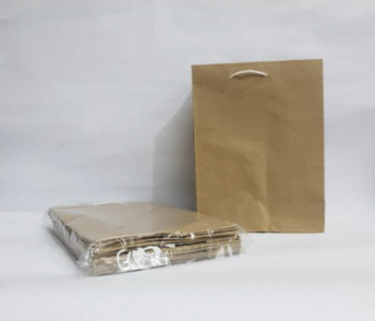 (20x25x8) Paper bag Polos Coklat ukuran Medium